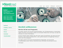 Tablet Screenshot of nordmed.de